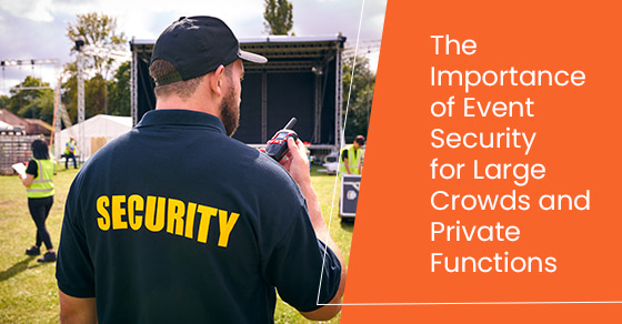 The importance of event security for large crowds and private functions